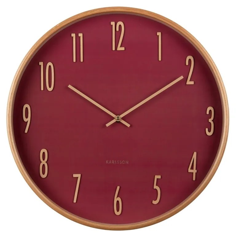 Karlsson 5996RD ceas de perete design roșu,diametru 40 cm