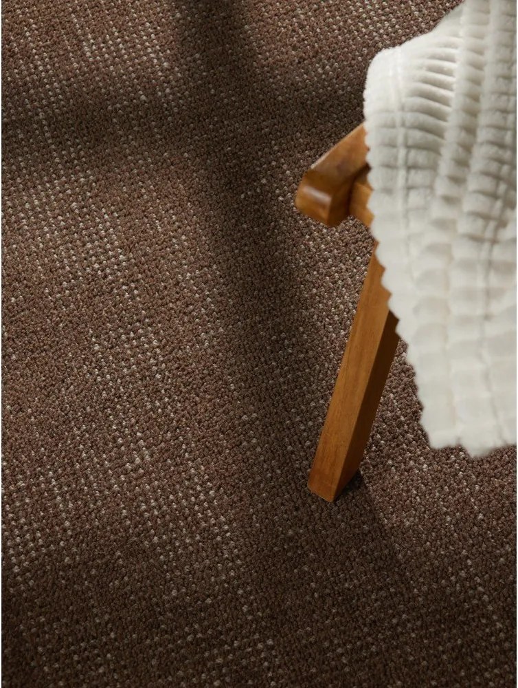 Covor maro țesut manual rotund din lână ø 160 cm Greenwich – Ted Baker