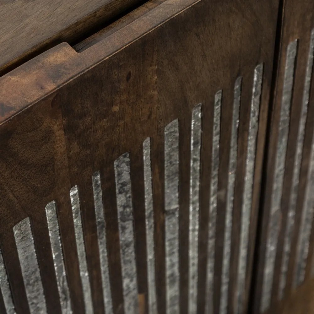 Comoda extravaganta Ongx 177cm, lemn mango/ piatra agat