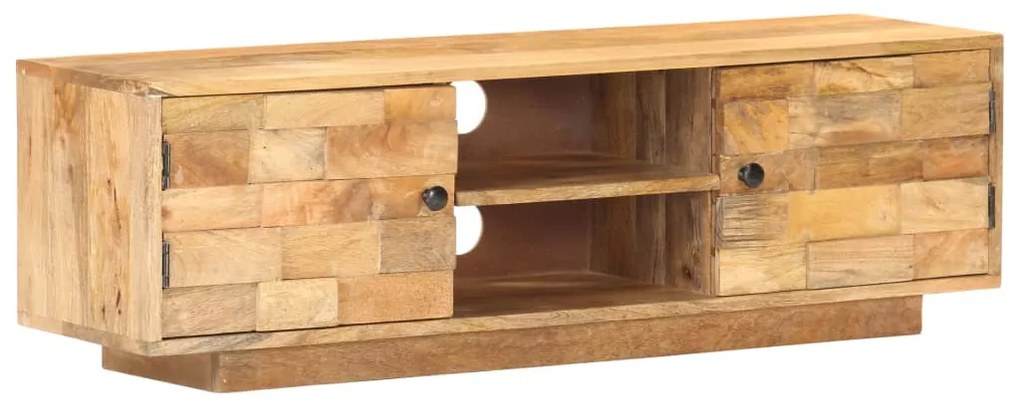 vidaXL Comodă TV, 116x30x35 cm, lemn masiv de mango