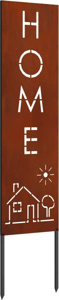 vidaXL Ecran de intimitate pentru grădină Traforaj Ruginit 32 x 140 cm