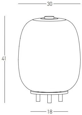 Veioza/Lampa de masa design decorativ Bella