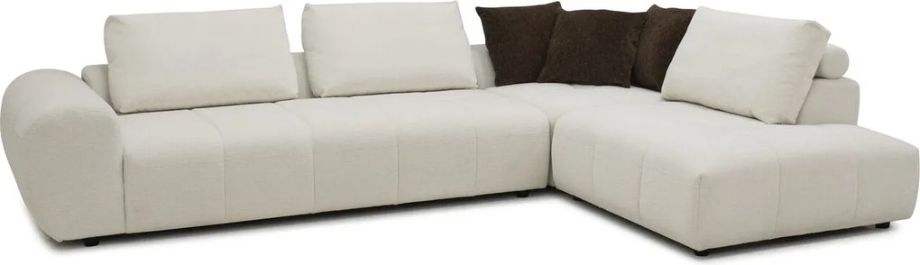 Colțar extensibil dumonde cu sezut confortabil din spuma high-density Allure 325x107 cm