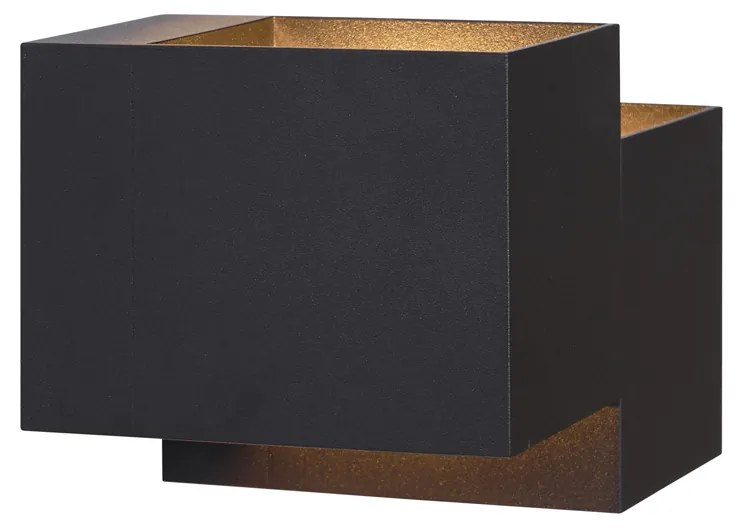 Aplică modernă neagră cu 2 lumini - Transfer Double