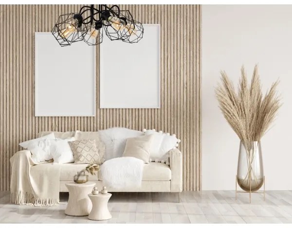 Lustră aplicată DIAMENT 5xE27/60W/230V