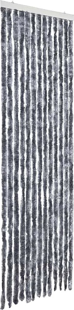 vidaXL Perdea pentru insecte, argintiu, 56x185 cm, Chenille