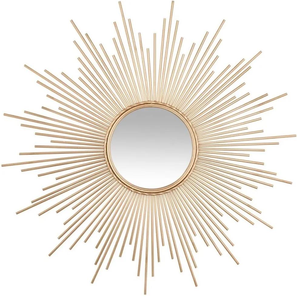 Oglindă decorativă de perete GOLD SUN Ø 100 cm