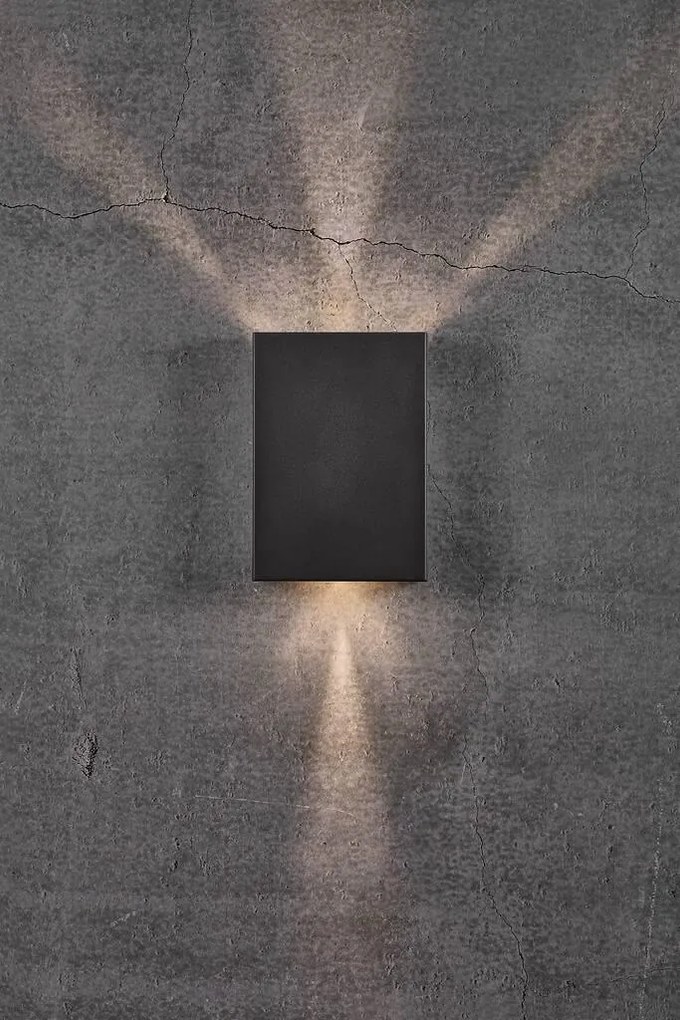Aplica LED exterior cu iluminat up/down IP54 Fold 15 negru 2019051003 NL