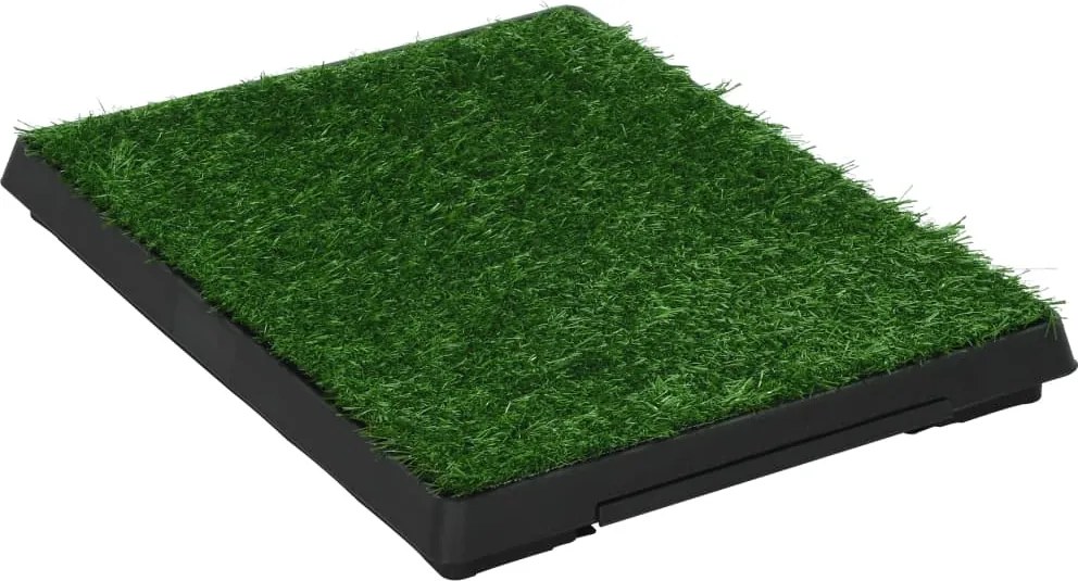 vidaXL Toaletă animale companie tavă & gazon artificial 63x50x7 cm WC