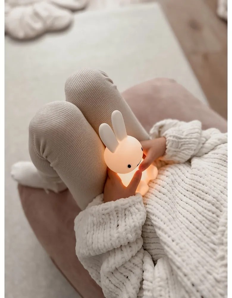 Fotoliu puf pentru copii roz deschis Funny Bunny – The Brooklyn Kids