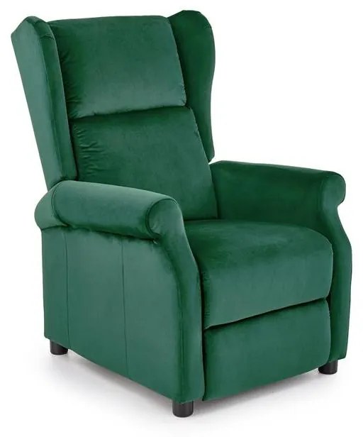 Fotoliu Recliner AGUSTIN 2 Catifea Verde Inchis