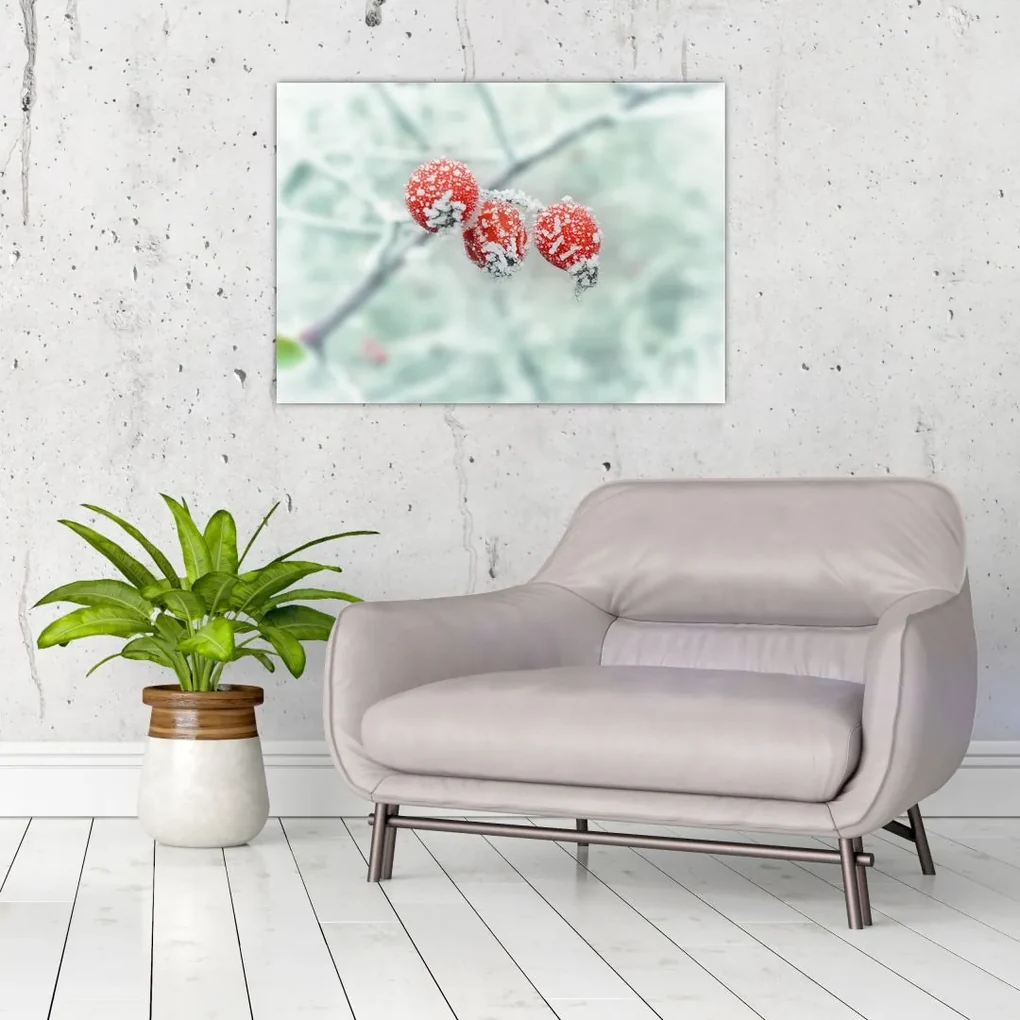 Tablou cu măcieșe înghețate (70x50 cm), în 40 de alte dimensiuni noi
