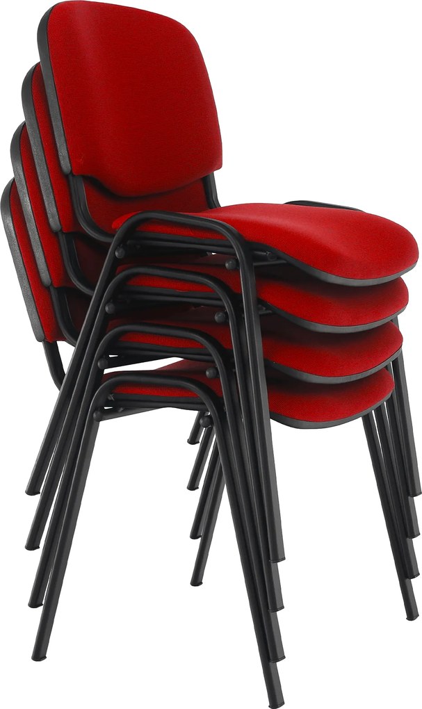 Scaun de birou, roşu, ISO NEW