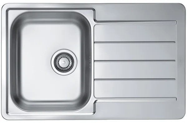 ALVEUS SET0026 - Chiuvetă de bucătărie LINE + Baterie pentru chiuvetă TONIA, 29,5 cm, satinat/crom