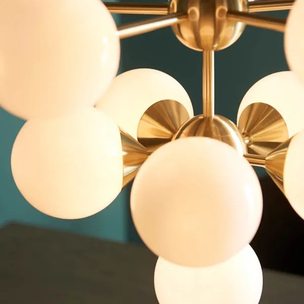 Lustră pe cablu Endon 76500 OSCAR 11xG9/18W/230V alamă