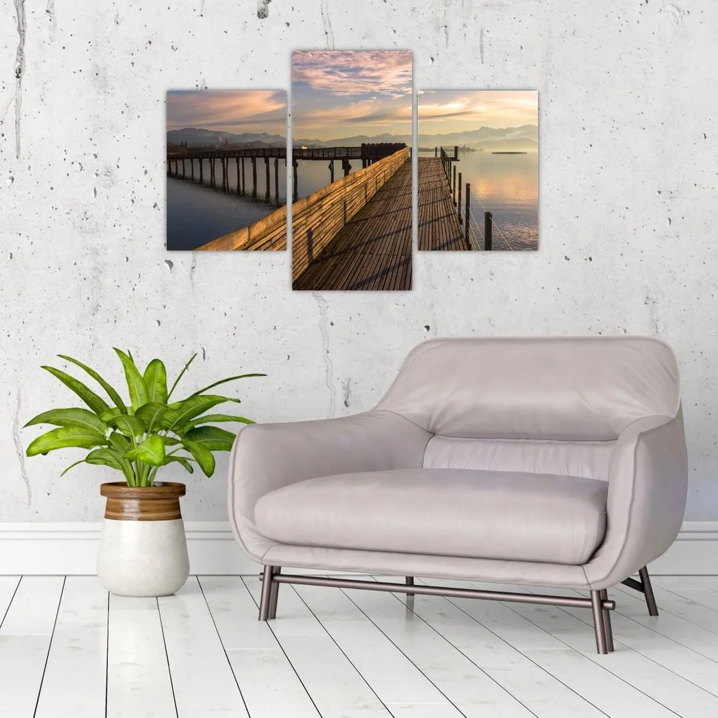 Tablou - e malul lacului Obersee (90x60 cm)