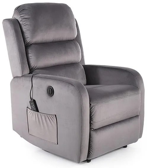 Scaun de masaj Mauri Velvet II, gri