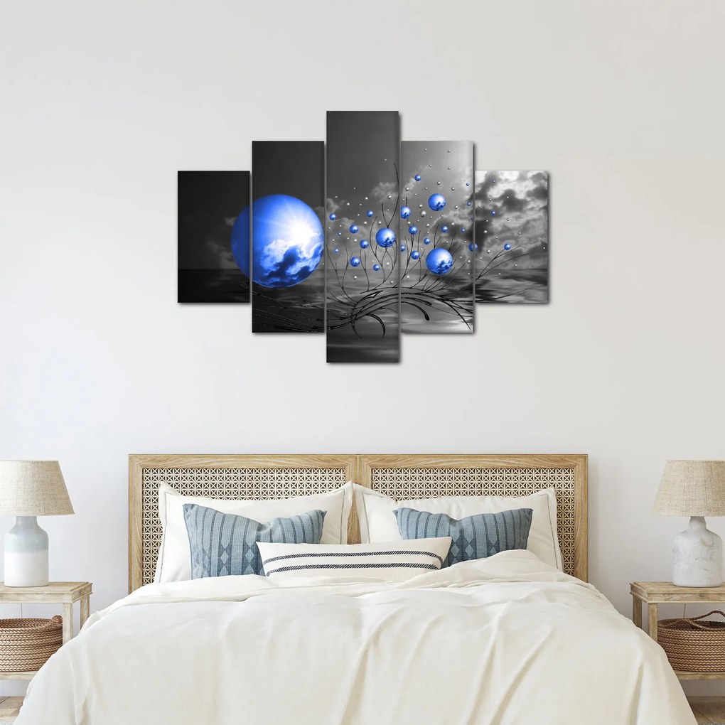 Tabloul bilelor albastru închis (150x105 cm)
