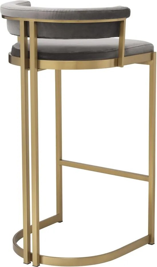 Scaun bar design LUX, Bar Stool Dante, gri 115838 HZ