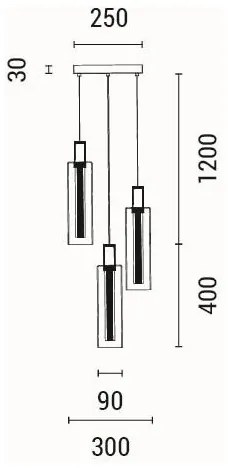 Plafonieră LED/21W/230V 3000K