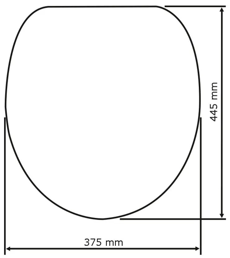 Capac WC cu închidere lentă Wenko Premium Ottana, 45,2 x 37,5 cm, roz pal