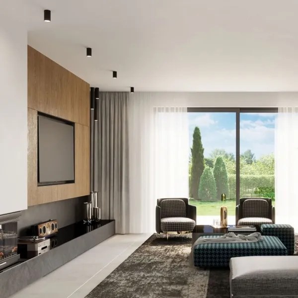 Spot LAGOS 1xGU10/40W/230V 40 cm negru Sollux SL.1002