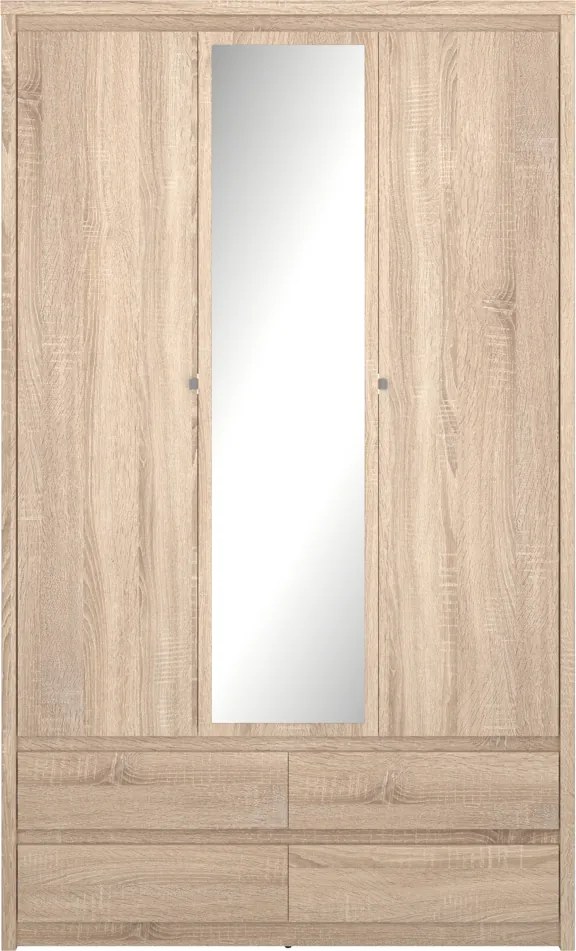 Dulap cu oglindă 3D4S, stejar sonoma, NORTY TYP 1