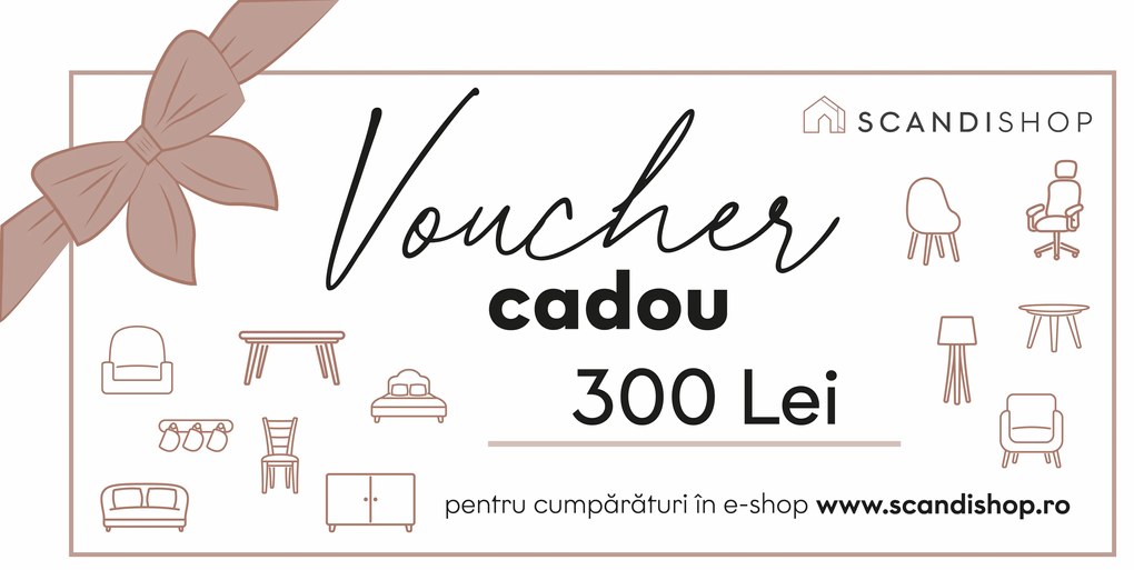 Voucher cadou pentru 300 Lei Formular cupon: Electronic