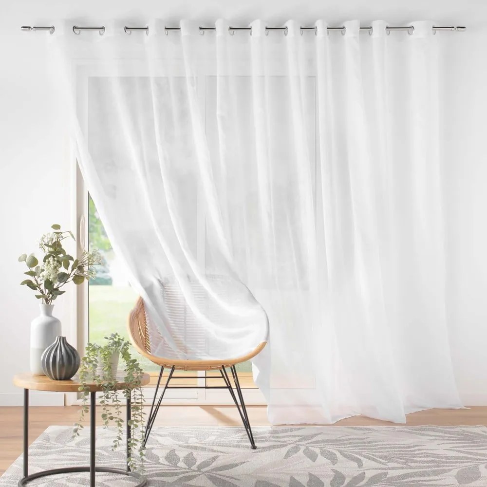 Perdea albă din voal 400x240 cm Lissea – douceur d'intérieur
