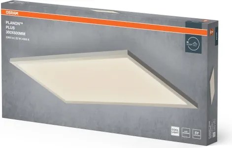 Osram - Panou LED aplicat PLANON, 22 W, 230 V, 4000 K, 30 x 60 cm, alb