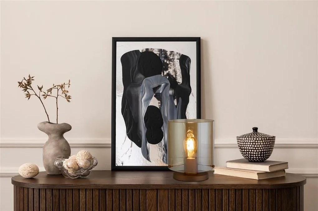 Veioza, Lampa de masa moderna Sweden 1L moca, chihlimbar