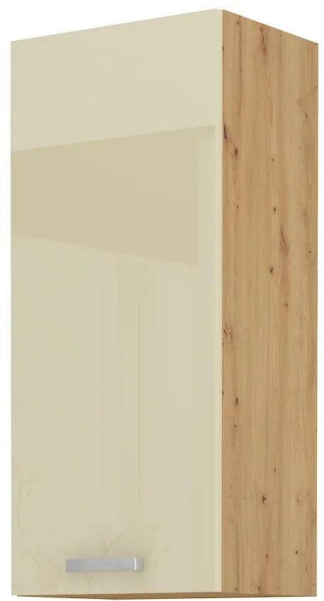 Dulap superior de bucătărie Arryn 40 G-90 1F (stejar artisan + crem lucios). 1024742