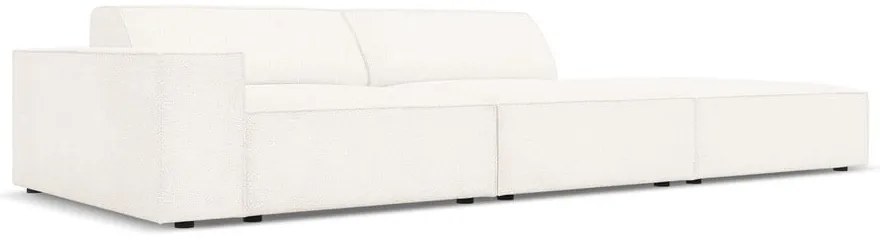 Colțar bej cu tapițerie bouclé (pe partea dreaptă) Jodie – Micadoni Home