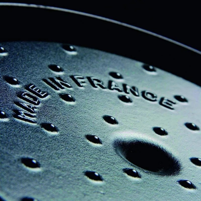 Oala din fonta Staub La Cocotte 40509-361-0, 6,7 l, 28 cm, de la -20°C pana la 260 °C, Emailata, Capac cu structura anti-picaturi, Toate plitele inclusiv inductie, Verde