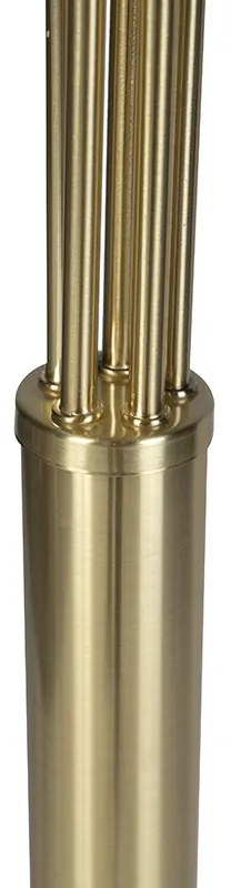 Lampă de podea Art Deco aurie cu 5 lumini - Sixties Marmo