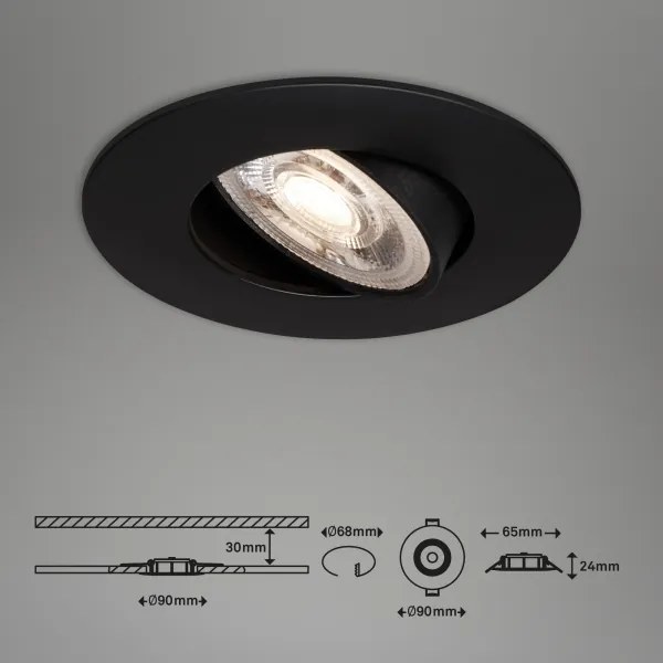 SET 3x plafonieră LED dimabilă pentru baie LED/4,9W/230V IP44 Briloner