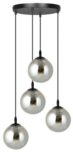 Lustră pe cablu COSMO 4xE14/10W/230V d. 40 cm negru/gri