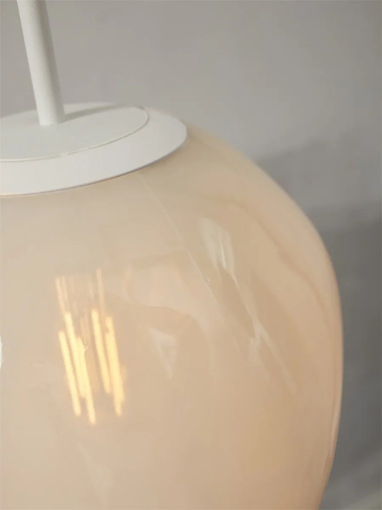 Lustra/Pendul modern design decorativ Helsinki boulder alb