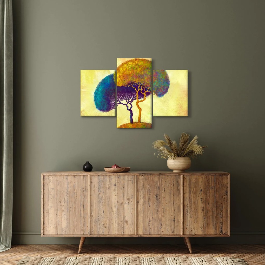 Tablou - Copaci în deal (90x60 cm)