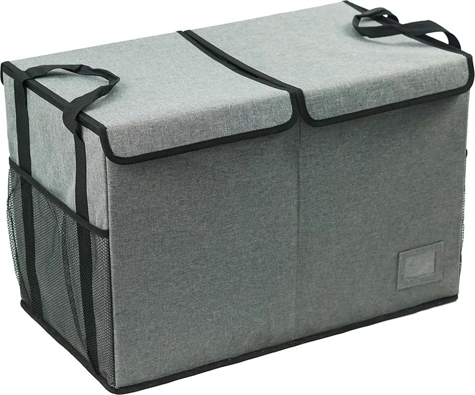 Cutie de depozitare pliabila, gri negru, DETER