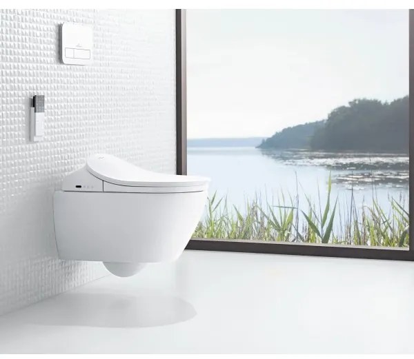 Vas WC rimless suspendat, Villeroy&amp;Boch Subway 2.0, DirectFlush, 37x56cm, Alb Alpin CeramicPlus, 5614R5R1