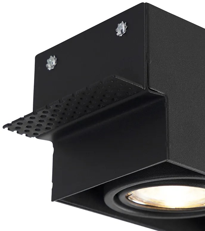 Spot încastrat inteligent modern negru fără ramă, incl. 3 GU10 Wifi - Oneon 3