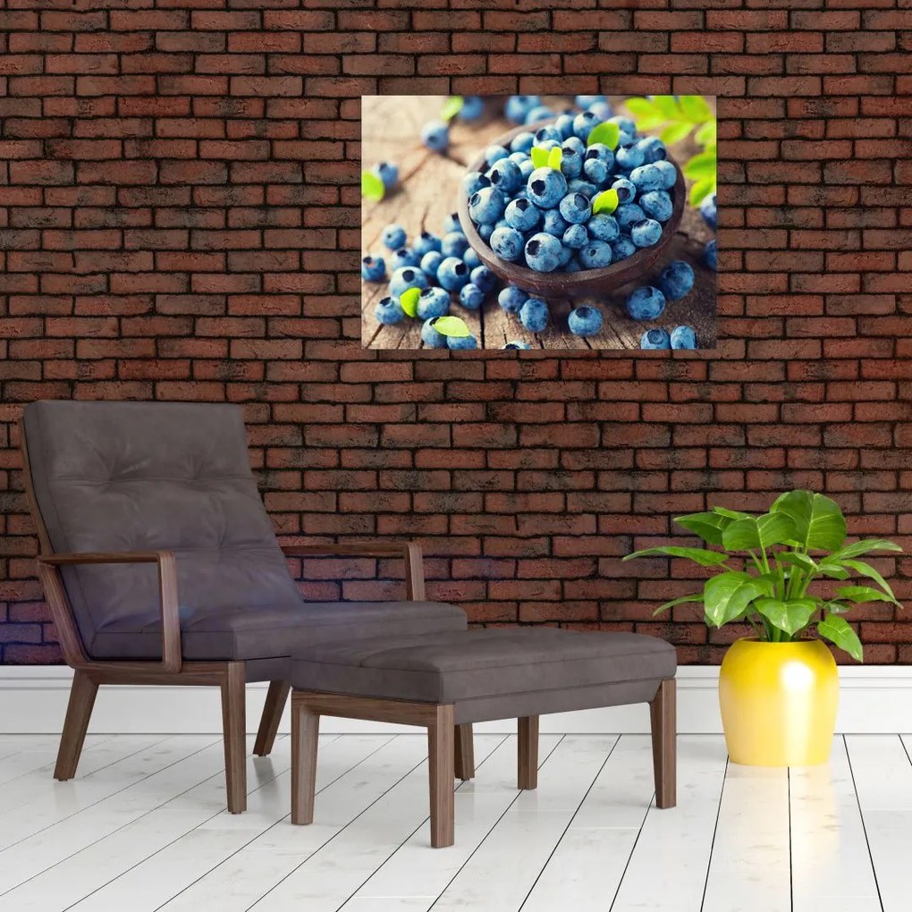 Tablou pe sticlă - Afine (70x50 cm)