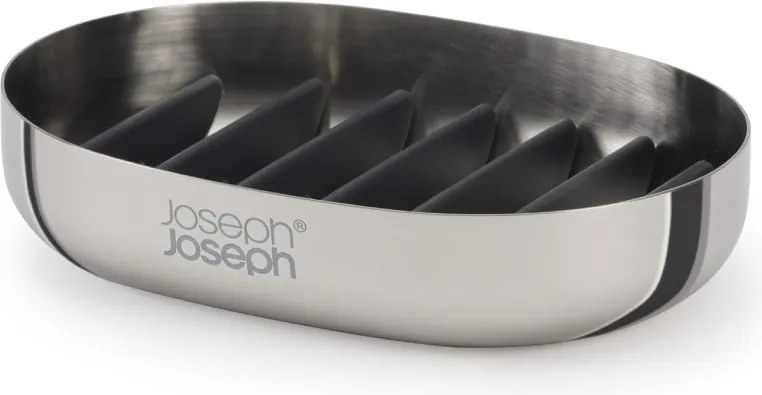 Săpunieră argintiu-lucios din oțel inoxidabil EasyStore Luxe – Joseph Joseph