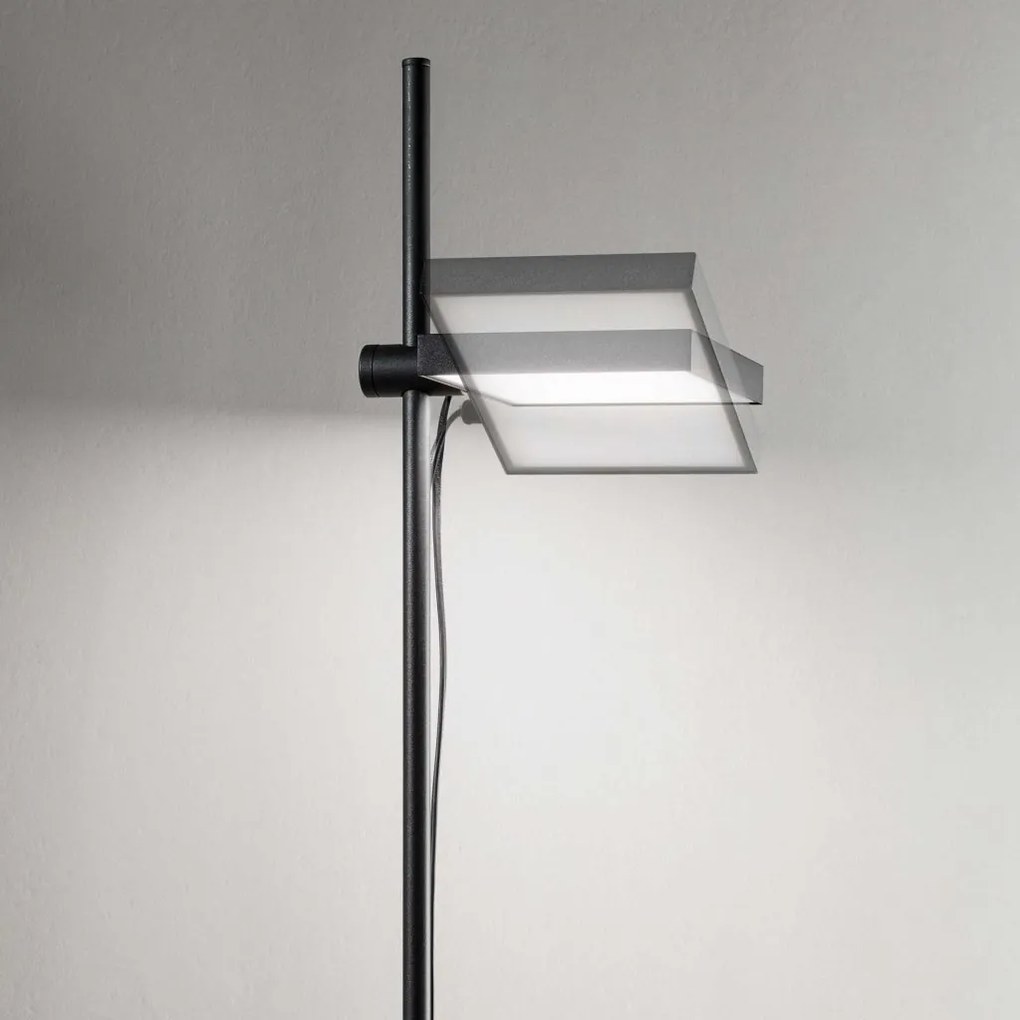 Lampadar LED/Lampa de podea reglabila Lift pt negru
