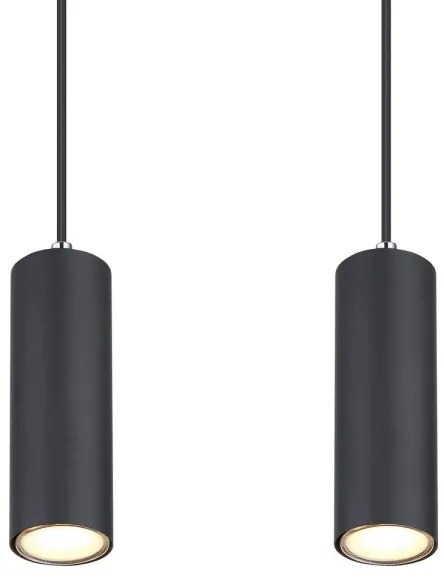 Lustră pe cablu ROBBY 4xGU10/35W/230V neagră Globo 57911-4HB