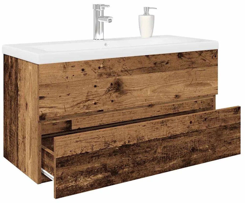 vidaXL Dulap pentru chiuvetă cu chiuvetă încorporată și robinet