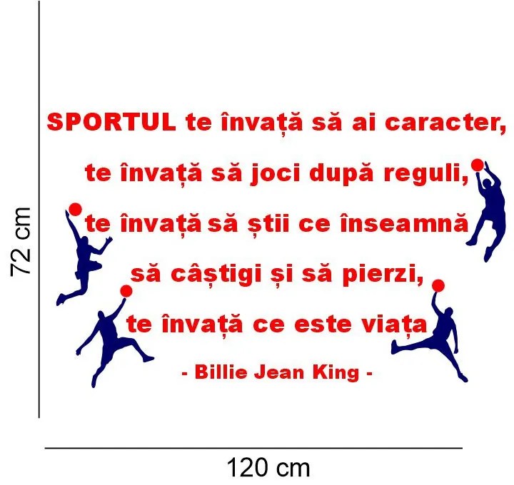 Sticker perete Sportul