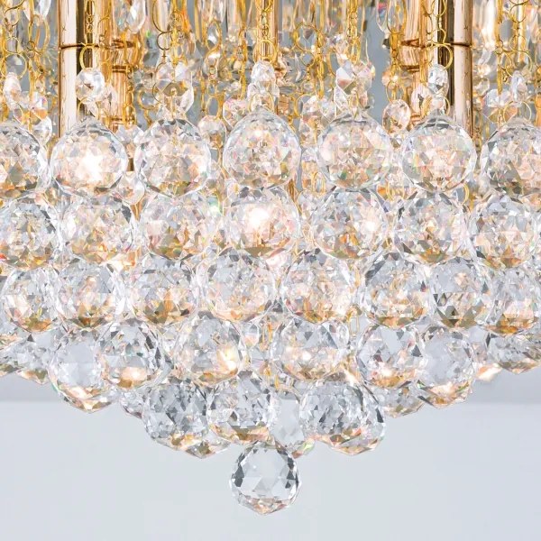 Plafonieră de cristal Orion DLU 2378/9/62 GLORIA 9xG9/40W/230V d. 62 cm auriu