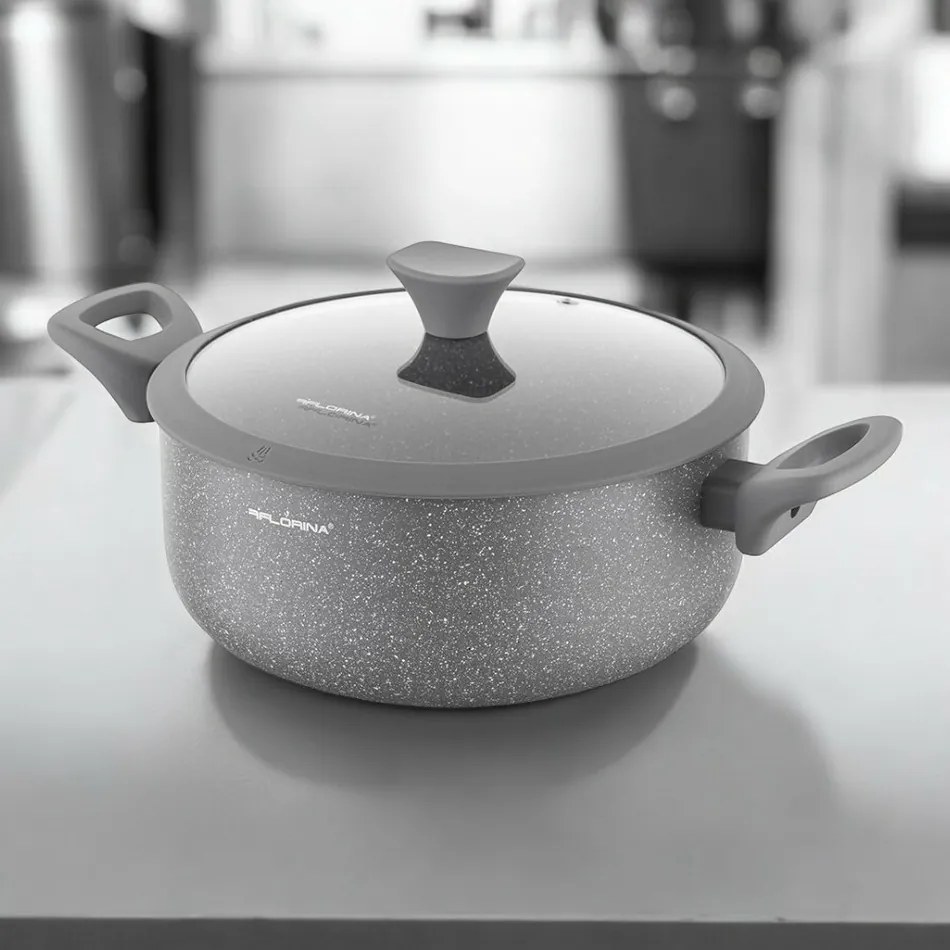 Florina Oală din aluminiu cu capac de MateuszGessler, 24 cm, 4,2 l, diam. 24 cm